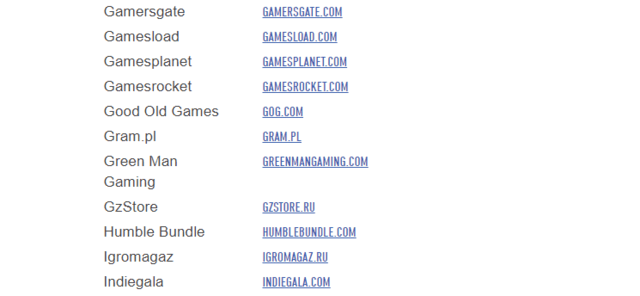 The list of Ubisoft's appove retailers includes Indiegala.com