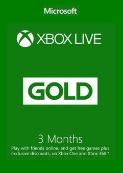 3 Month Xbox Live Gold Membership Card (Xbox One/360)